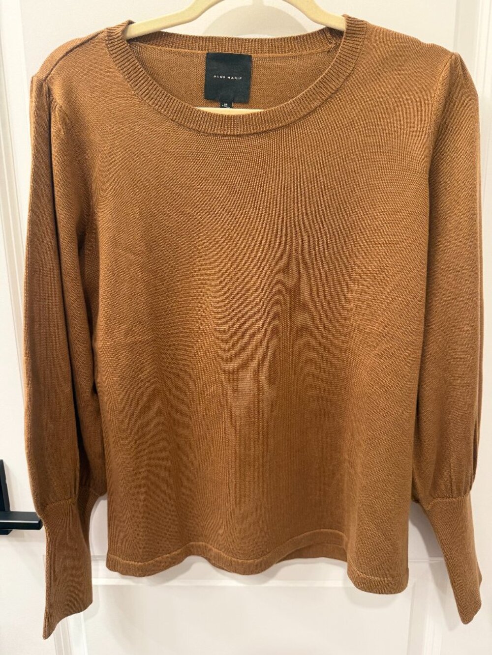 Alex Marie Carmel Brown Knit Top Women's M